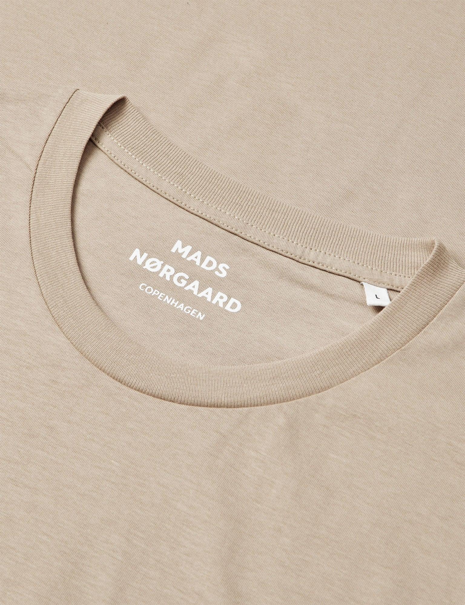 Mads Nørgaard Thor Fine Jersey T-Shirt Herren beige
